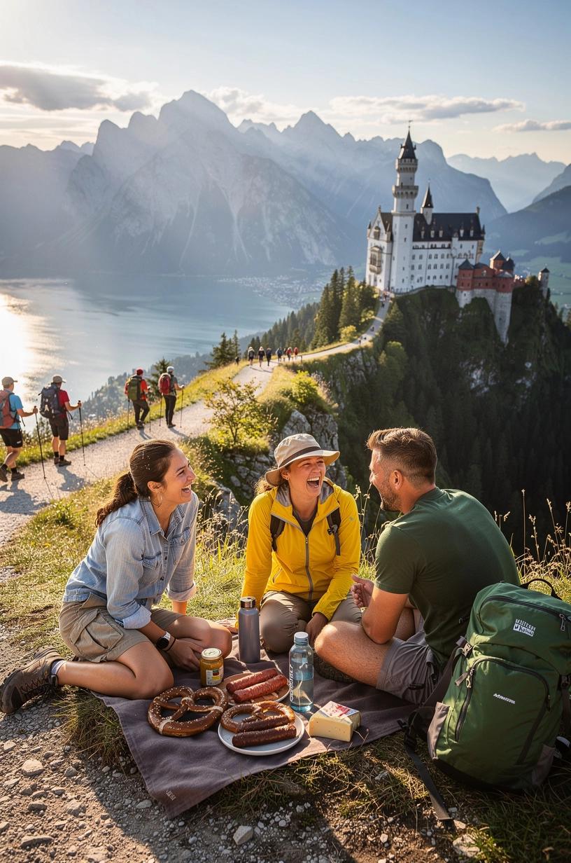 Gemütliche Berghütte in unmittelbarer Nähe zu einem beliebten Wanderweg, ideal für Übernachtungen nach Tagesetappen in Deutschland.